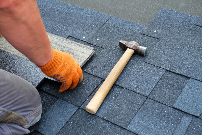 Repair Work on Asphalt Shingles